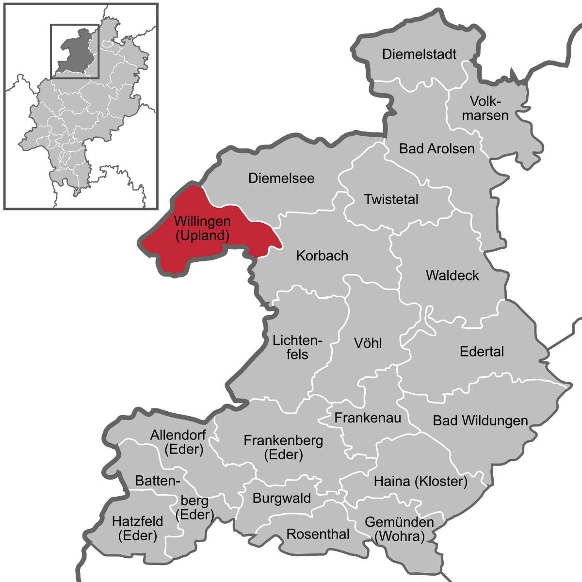 willingen deutschlandkarte Willingen (Upland) – Wikipedia