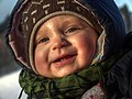 Zimní portrét dítěte