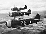 Wirraway aircraft over Wagga Wagga in July 1941