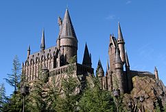 Hogwarts Castle, which is home to Harry Potter and the Forbidden Journey