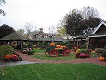 Grounds outside the candle making museum Yankee candle shop flagship outside.jpg