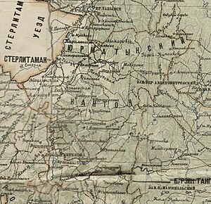 Юрматынский кантон на карте