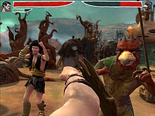 Zeno Clash (2009) features beat 'em up gameplay from a first-person perspective. Zeno Clash - Fight.jpg