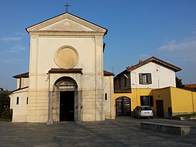 Zibido San Giacomo - frazione Moirago - chiesa dei Santi Vincenzo e Bernardo - facciata.jpg