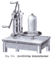 two cylinder tap pump (Zweistiefelige Hahnluftpumpe)