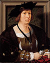 'Hendrik III Portresi, Nassau-Breda Kontu', Jan Gossart (Mabuse) tarafından hazırlanan panel üzerine yağlıboya .jpg