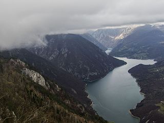 Drina river, which forms a large portion of the border between Bosnia and Herzegovina and Serbia