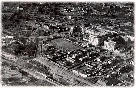 Aerial view of Murmansk, 1936