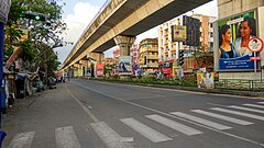 মধ্য প্রদেশের ভোপাল জনতা কারফিউ চলাকালীন খালি রাস্তা