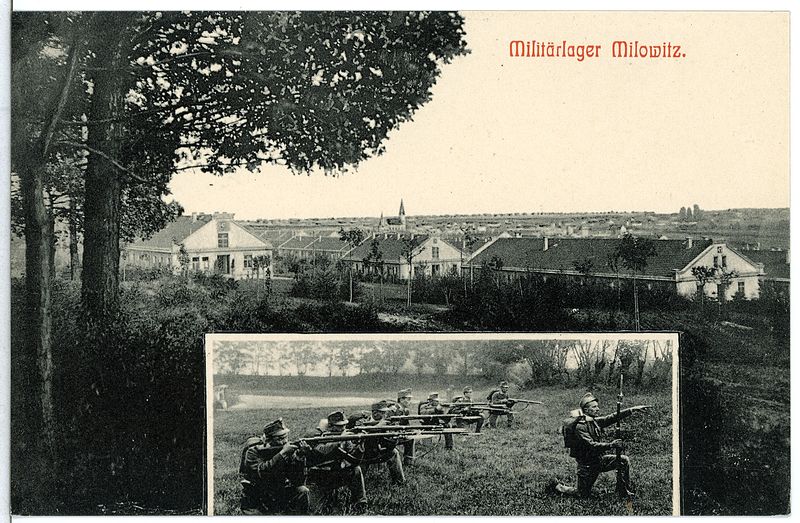 File:11818-Milowitz-1910-Militärlager-Brück & Sohn Kunstverlag.jpg