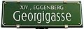 Street sign of Georgigasse in Eggenberg