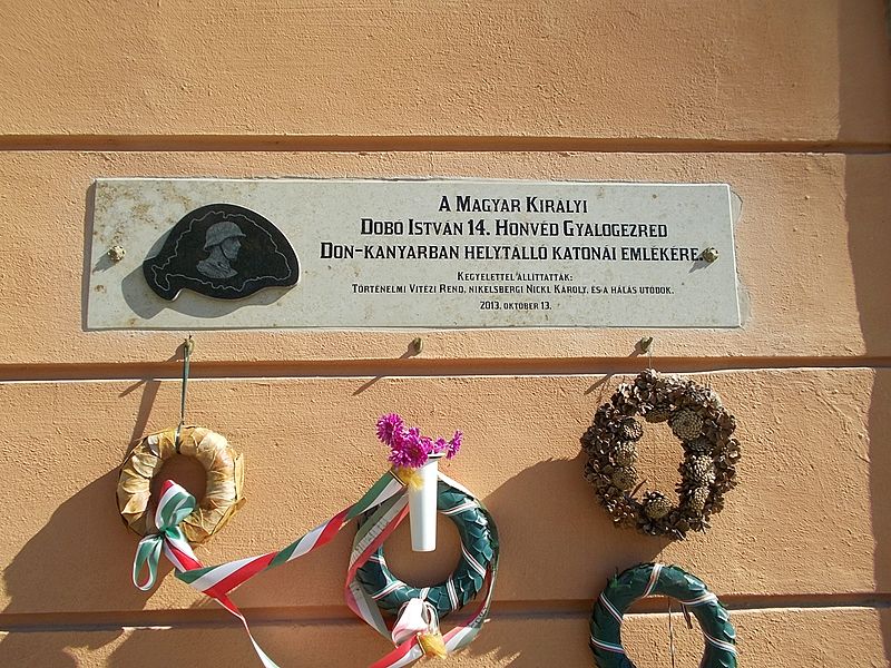 File:14th Infantry Regiment plaque, 6 Dobó Square, Eger, 2016 Hungary.jpg