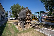 Lycian tomb in Fethiye.Photograph taken in Fethiye in 2019 by John Lubbock.