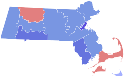 1934 United States Senate Election in Massachusetts by County.svg