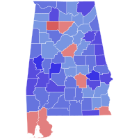 1978 United States Senate special election in Alabama results map by county.svg