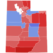 1982 United States Senate election in Utah results map by county.svg