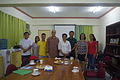 The Waray Wikipedia Edit-a-thon project team with UPVTC faculty and officials.