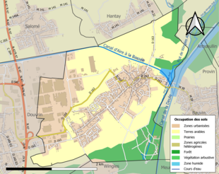 Mappa a colori che mostra l'uso del suolo.