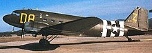 Douglas C-47A-80-DL Serial 43-15159 of the 94th Troop Carrier Squadron in Normandy Invasion Markings.