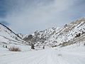 Lamoille Canyon in the winter