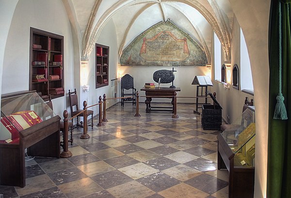 Room in the monastery of Oliwa where the treaty was signed