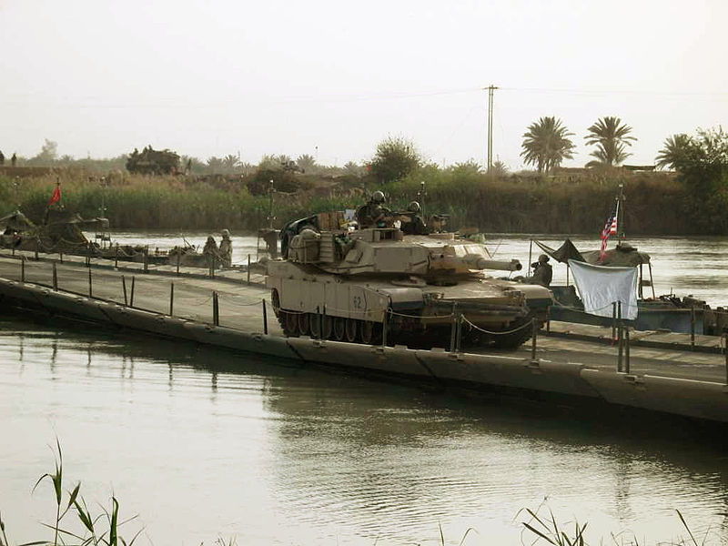 File:Abrams crossing Euphrates.JPG