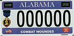 Alabaman Purple Heart Combat Wounded license plate.jpg