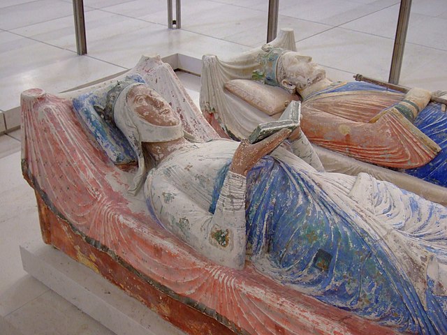 Graves of Eleanor of Aquitaine and Henry II of England in Fontevraud-l'Abbaye