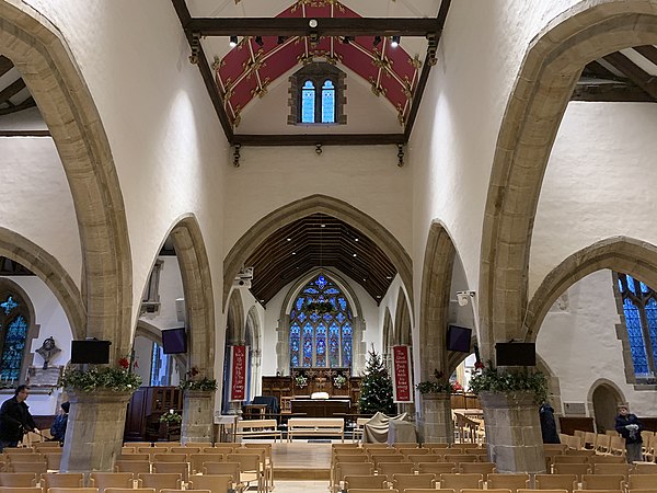 Interior of All Saints Church, Lindfield