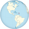 Antigua and Barbuda on the globe (Americas centered).svg