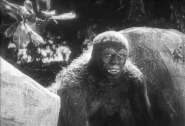 The rather infamous clip from the film featuring the apeman looking back, which would become a running gag in adult animated "reality" television seri