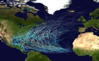 Tracks of all tropical cyclones in the northern Atlantic Ocean between 1980 and 2005 Atlantic hurricane tracks 1980-2005.jpg