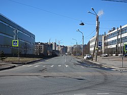 Näkymä Marsalkka Novikov -kadulta