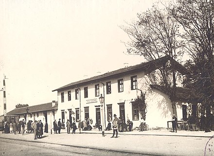 The railway station in 1928