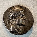 Baktria - king Agathokles - 190-180 BC - silver tetradrachm - bust of Agathokles - Zeus - Berlin MK BM 18202656