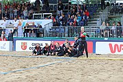 Deutsch: Beachhandball Europameisterschaften 2019 (Beach handball Euro); Tag 5: 6. Juli 2019 – Frauen, Platzierungsspiel für die Ränge 9–12, Deutschland-Polen 2:1 (22:23, 19:16, 7:6) English: Beach handball Euro; Day 5: 6 July 2019 – Placement Match/Cross Match for rank 9–12 Women – Germany-Poland 2:1 (22:23, 19:16, 7:6)