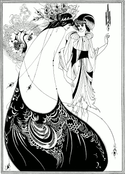 La jupe-paon Illustration pour Salomé d'Oscar Wilde (1893-1894).
