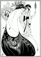 Aubrey Beardsley, en:The Peacock Skirt, 1893