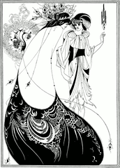 Fusta cu păun, de Aubrey Beardsley (1892)