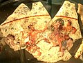 闘争を描いたバグラーム出土の壺の断片