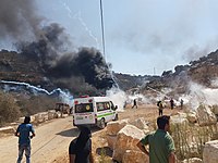 Protest in Beita against Evyatar ooutpost. 3 Sept 2021