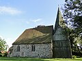 Church with dry stone wall