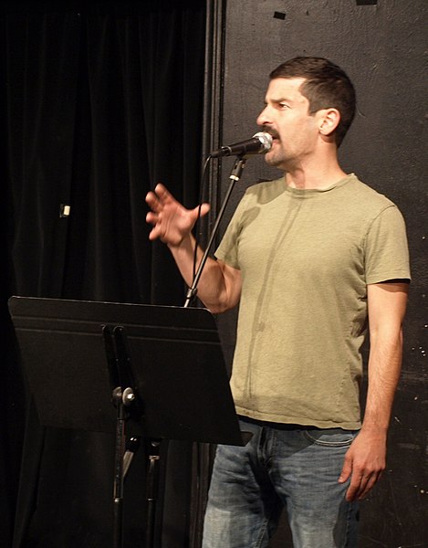Garant performing at the UCB theater in Los Angeles in March 2009