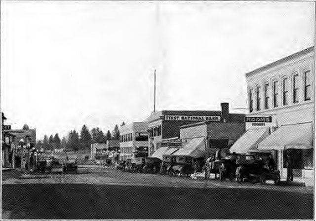 View of downtown Bend, c. 1920