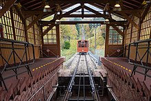 Endstation der Bergbahn am Königstuhl