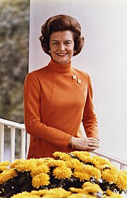 Betty Ford, former First Lady of the United States Betty Ford, official White House photo color, 1974.jpg