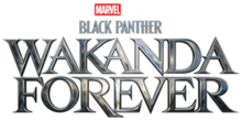 Description de l'image Black Panther Wakanda Forever logo.png.