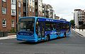 Seen September 2009. Alternative view of the other picture, closer view of bus showing how ram packed it was.