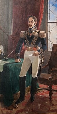 General Simon Bolivar (1783-1830), a leader of independence in Latin America Bolivar Arturo Michelena.jpg