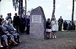 Invigning av minnesstenen 1963